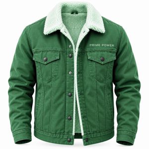 OEM <b>Men's</b> Denim Trucker <b>Jacket</b> <b>Sherpa</b> <b>Fleece</b> Lined Winter Jean Coat Custom Branding Wholesale Private Label Outerwear - Product Image 1