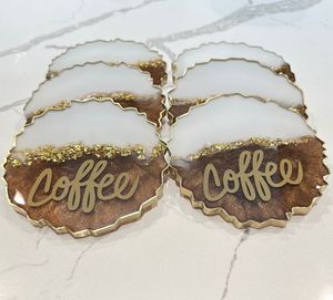 Posavasos Redondos de Resina Hechos a Mano y Personalizados para Decoración del Hogar por H a CRAFT, Hechos en India - Product Image 2