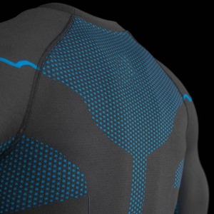 Ensembles de course extensibles personnalisés avec logo et nom imprimés, combinaison de compression hiver unie à transfert thermique - Product Image 5