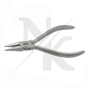 Jewelry Making DIY <b>Crafts</b> Stainless Steel Matt Finish Chain Nose Smooth Jaw Plier 130mm Fishing Spring Crimping <b>Wire</b> Stripper - Product Image 5