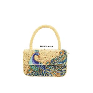 Sac à main artisanal perlé Paon 2026 – Pochette ethnique élégante pour femme, prix de gros, provenance Inde - Product Image 1