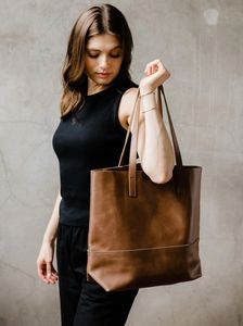 Stylish Leather <b>Work</b> Tote <b>Bag</b> - Product Image 2