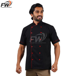 Conjunto de Chaqueta y Gorro de Chef Personalizado de Secado Rápido, Diseño Más Popular de Odm, para Venta al Por Mayor - Product Image 5