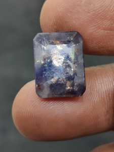 Iolite naturelle à facettes, pierre précieuse de sunstone rouge sang, qualité supérieure pour la fabrication de bijoux, pierre d'iolite en vrac - Product Image 4