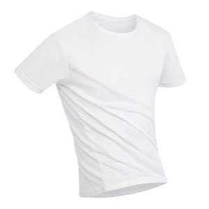 T-shirts décontractés pour hommes, bleu uni, manches courtes, col rond, été, 100% coton, séchage rapide, respirant, coupe classique - Product Image 3