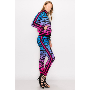 Women's Eco-Friendly Reversible Plus Size Drawstring Printed Jogging <b>Tracksuit</b> Set Casual Hoodie Sweatpants Custom Logo Bulk - Product Image 5