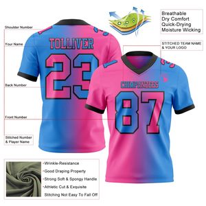 Practice American Football Jersey Polyester Mesh Dye Sublimated Custom Team <b>Name</b> Private <b>Label</b> Manufacturer Sportswear - Product Image 4