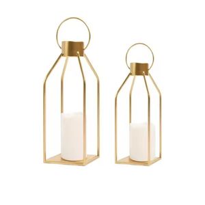 Farol de Metal de Diseño, Elegante Portavelas, Decoración de Lujo para el Hogar, Bodas, Jardín, Restaurante, Hotel, Mesa de Fiesta - Product Image 1
