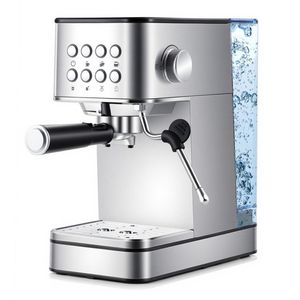 Macchina per Espresso Automatica Professionale con Lancia Vapore a 360 Gradi e Scaldabicchieri, Funzionamento Silenzioso - Product Image 1