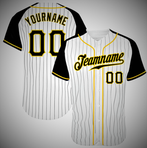 Camiseta de béisbol personalizada, 100% poliéster, estampado por transferencia térmica, de secado rápido, manga corta, nombre y número, uniforme de equipo unisex para adultos, XL - Product Image 1