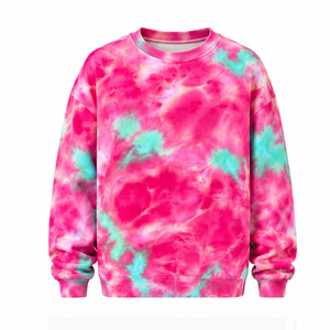Sweat-shirt Tie-Dye Coupe Ample en Molleton de Coton – Fournisseur OEM de Vêtements – Qualité Supérieure, Confort et Style Moderne - Product Image 1