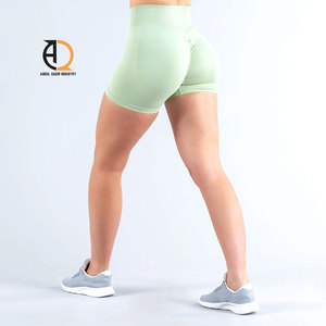 Women's Double Layer Active Workout <b>Shorts</b> Quick Dry Running with Elastic Waist Breathable Yoga <b>Short</b> Wholesale - Product Image 2