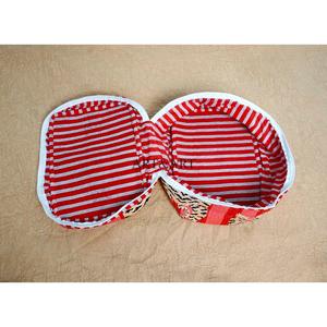 New Arrival Wholesale Handcrafted tiger printed Pure 100% Cotton Vanity Set Traveling Makeup Bag Cosmetic Organizer - Product Image 5