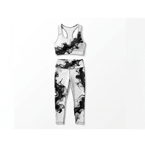 Best <b>Low</b> Price OEM Workout Women Yoga Sets Solid Pattern Reversible Plus Size Quick Dry Seamless Custom Logo 2 Piece Set - Product Image 1