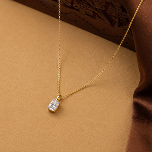 จี้เพชรทรงคุชชั่น 1.5 กะรัต สไตล์วินเทจ แบบเม็ดเดี่ยว (รับรองโดย IGI) ทองคำ 14k - Product Image 2