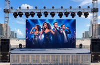 Layar LED Video Wall Raksasa 500x500mm untuk Acara Luar Ruangan, P2.604, Sambungan Tanpa Celah, Layar LED Sewa, Tahan Air IP65
