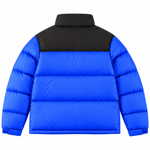 Veste d'hiver matelassée à capuche pour homme en toile résistante à l'eau avec logo personnalisé sur le devant, manteau décontracté chaud pour l'extérieur à col montant - Product Image 2
