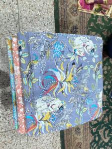 Breathable Cotton Handmade Kantha Quilt Bedcover Designed for <b>Comfortable</b> Sleep Stylish Interiors and Everyday Home Use - Product Image 1