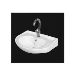 Lavabo de Baño de Superficie Sólida de Arte de Lujo - Lavabo de Piedra Artificial Colgante de Pared - Product Image 5