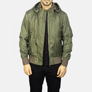 Chaqueta Bomber Casual de Invierno para Hombre, Elegante, de Alta Calidad, Impermeable, Ecológica, Hecha de Poliéster/Nailon, Talla Regular y Grande - Product Image 1