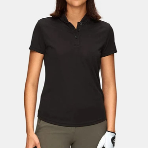 T-shirt de tennis personnalisé pour femme, haut à manches courtes, coupe ajustée, avec empiècement diagonal, style décontracté d'été, vêtement de travail, best-seller - Product Image 6