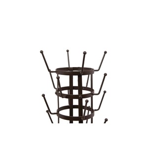 Large Capacity Iron <b>Mug</b> <b>Tree</b> Holder Stand With Multiple Hooks Multi Tier Coffee Cup Hanging Storage Rack Freestanding Kitchen - Product Image 6