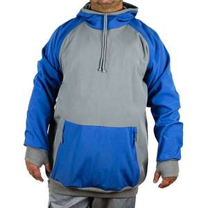 Waterproof Softshell Ski Hoodie Men's Snowboard Jacket Windproof Thermal Fleece Pullover with Thumbholes Outdoor Winter Wear - Product Image 1