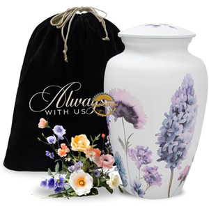 Premium Metal <b>Memorial</b> Urn Factory Elegant Funeral Ashes Container Decorative Cremation Urn with Flower Design Wholesale Brass - Product Image 4