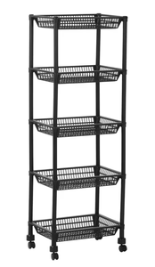 OEM/ODM Storage Rack,vegetable <b>Basket</b>, Multi-level, Multi-functional <b>Small</b> Cart, Household Fruit and Vegetable Storage Organizi - Product Image 3