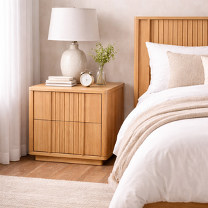 LINEAR RANGE Collection Modern Design Eco-Friendly Durable Bedroom Furniture High Quality <b>Bedside</b> <b>Table</b> Wooden Nightstand - Product Image 3
