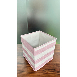 MA58P Foldable Cube <b>Storage</b> <b>Box</b> Customizable OEM ODM Logo Made in Vietnam <b>for</b> Toys <b>Clothes</b> & Office Use Polyester Fabric - Product Image 4