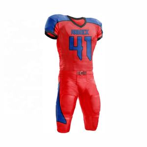 Uniformes de Fútbol Americano Anti-UV 100% Poliéster, Conjuntos de Manga Corta con Corte Automatizado y Servicio de Sublimación OEM - Product Image 5