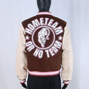 Chaqueta Varsity de Invierno para Hombre, Estilo Urbano Deportivo, Bordado Chenille, Parches Modernos, Lana, Estilo Cool, Superventas - Product Image 2