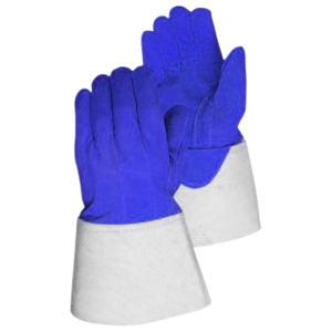 Gants de soudage de haute qualité en cuir de vachette pleine fleur anti-vibration, certifiés CE, renforcés - Product Image 6