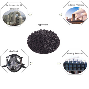 Carbón Activado Columnar Impregnado con <span class=keywords><strong>KOH</strong></span> para Purificación de Biogás CTC 50% Carga del 8-10% Directo de Fábrica - Product Image 6