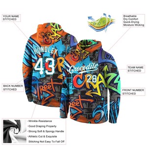 Custom Hoodies Custom Design, Embroidered, <b>Silicone</b> Printing, Breathable Quick Dry 100% Polyester Fabric OEM ODM Service - Product Image 3