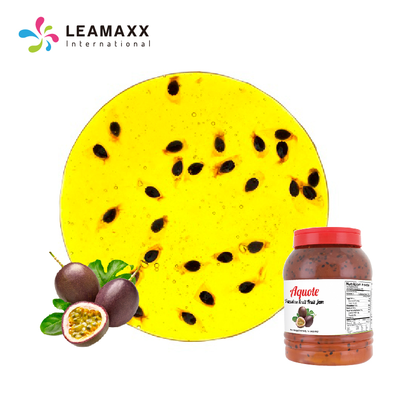 2025 Leamaxx Taiwan Real Passion Fruit Jam Syrup Liquid Smoothie and Snow Ice Dessert Bubble Tea Ingredients Wholesale