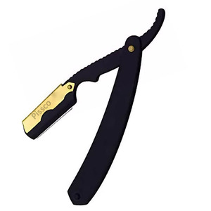 Rasoirs de rasage pour hommes, rasoir manuel en acier inoxydable, rasoir de sécurité à bord droit pour la barbe - Product Image 3