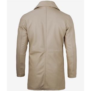 Chaqueta de Motero Unisex de Piel de Vacuno con Efecto Desgastado, Personalizable, de Alta Calidad, con Cuello Alto de Lana y Logotipo Frontal Personalizable, Estilo Urbano - Product Image 5