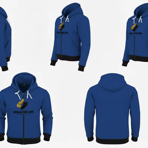 Sweat-shirt à capuche zippé pour homme, personnalisé, respirant, confortable, pour l'entraînement sportif, vêtement de sport, veste d'entraînement, fabricant en gros - Product Image 4