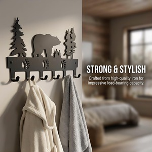 Gancho Metálico en Forma de U para Colgar en la Pared, Soporte de Almacenamiento Utilitario - Product Image 1