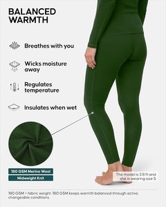Leggings noirs taille haute pour femmes, coupe ajustée, tricotés en coton et élasthanne, couleur unie, respirants, longueur intégrale, pour l'hiver et le quotidien - Product Image 2