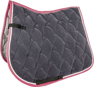 LEATHERCART Premium Quilted Saddle Pad Set Beige Grey Black Breathable <b>Cushion</b> Shock Absorbing Horse Riding Equipment - Product Image 1