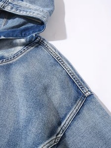 Sweat à capuche pour homme avec grande poche |   Pull-over décontracté bleu à manches régulières avec poignets élastiques, style streetwear sportif et confortable, service OEM - Product Image 3