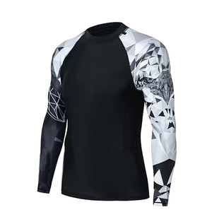 Camiseta Deportiva de Compresión para Hombre, Elástica, para Gimnasio, Fitness, Running, Entrenamiento - Product Image 1