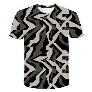 Men's Short Sleeve <b>Camouflage</b> Printed <b>T</b>-<b>Shirt</b> 100% Polyester Regular Fit O-Neck Casual Style Hunting Design Digital Print - Product Image 3