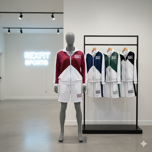 Rexfit Sports Wholesale Mens Windproof Lightweight Nylon Sports <b>Jacket</b> <b>Short</b> Set Tracksuit Set Wholesale - Product Image 5