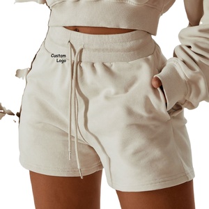 Shorts chauds pour femmes en gros taille haute élastique motif à carreaux respirant 100% coton style sportif Shorts - Product Image 3