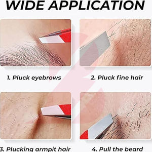 Pinzas Rectas de Acero Inoxidable Profesionales, Duraderas, Ligeras, Nuevas y Personalizadas, para Extraer Espolones y Vellos Encarnados en Mujeres - Product Image 6