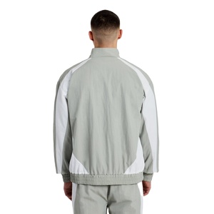 Vêtements de rue pour hommes personnalisés coupe-vent survêtement fermeture éclair avant couleur bloc garnitures élastiques 100% nylon coupe-vent survêtement ennemi hommes - Product Image 4